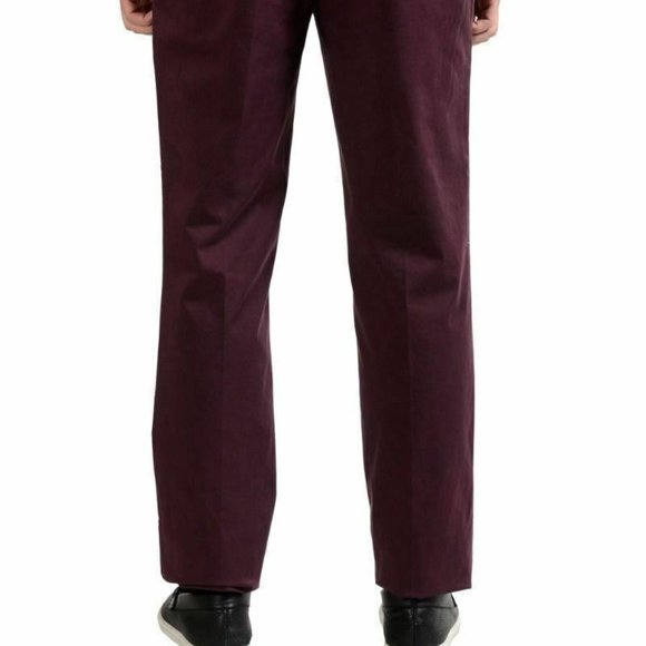 Versace Collection Men's Burgundy Casual Pants